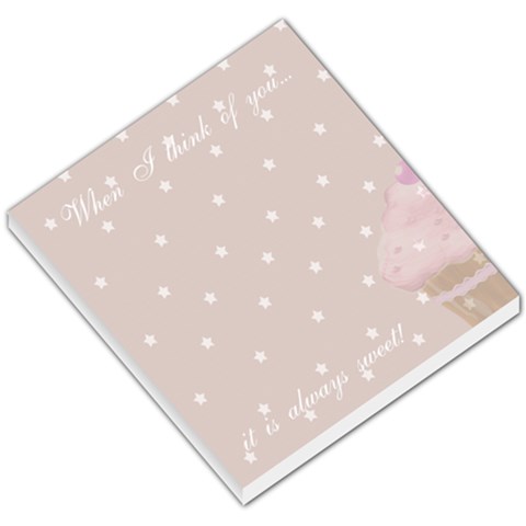 When I Think Of You Small Memo Pad By Claire Mcallen