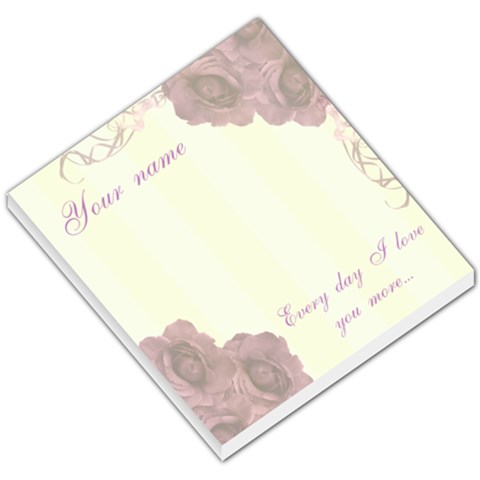 Every Day I Love You More Vintage Small Memo Pad By Claire Mcallen