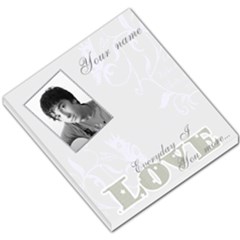 Silver frame love you more small memo pad - Small Memo Pads