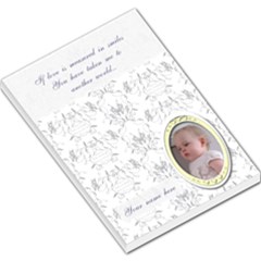 Blue toile Love memo pad - Large Memo Pads