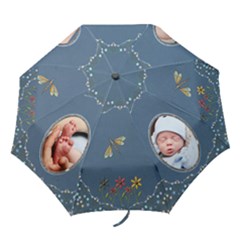 Blue Nature Folding Umbrella