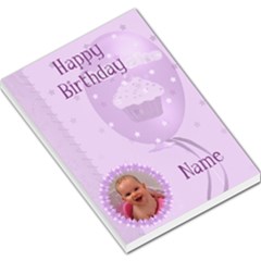 Happy Birthday large purple memo pad - Large Memo Pads