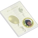 Gold and silver balloon lined large memo pad - Large Memo Pads