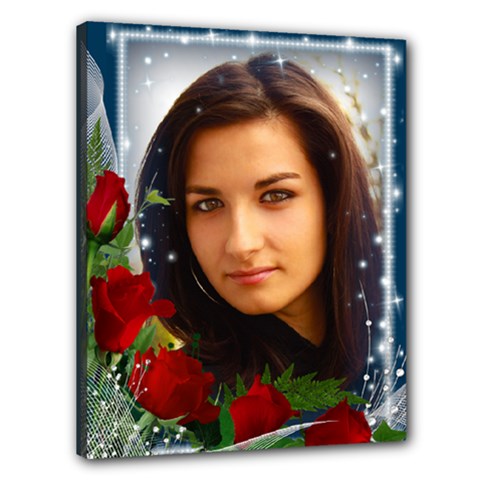 Beautiful with Red roses 20x16 Stretched canvas - Canvas 20 x 16 (Stretched) Beautiful with Red roses 20x16 Stretched canvas - Canvas 20 x 16 (Stretched)