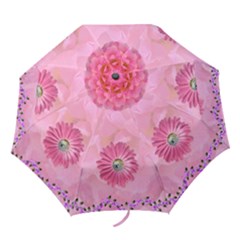 Pretty Pink floral umbrella - Folding Umbrella