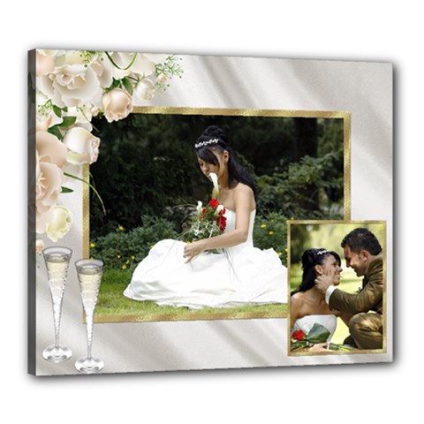 Anniversary/wedding/celebration Stretched 24x20 Canvas