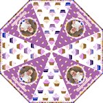 I love my little cupcake folding purple umbrella - Folding Umbrella