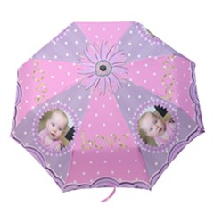 pink purple balloon star mini folding umbrella