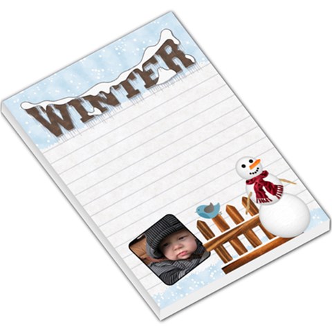 Winter Large Memo Pad By Lil