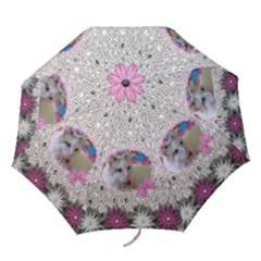 Pink Diamond folding Umbrella