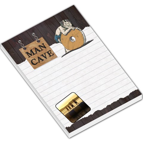 Man Cave Large Memo Pad By Lil