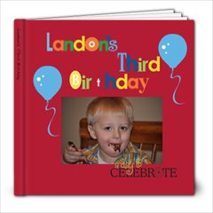 Landon s 3rd Birthday Book - 8x8 Photo Book (20 pages)