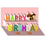 Happy Birthday - Happy Birthday 3D Greeting Card (8x4)