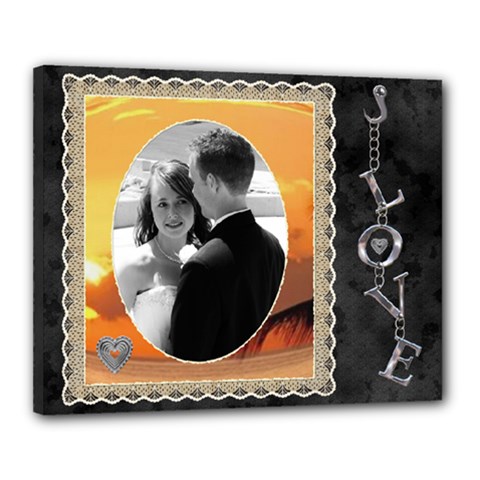 Love 20x16 Stretched Canvas - Canvas 20  x 16  (Stretched)