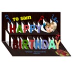 Boys birthday 3D card - Happy Birthday 3D Greeting Card (8x4)