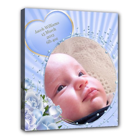 Baby Boy Deluxe 24x20 Stretched Canvas