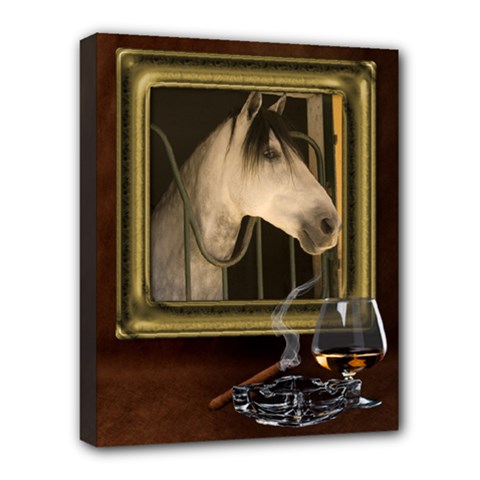 Study Portrait Deluxe 20x16 Stretched Canvas