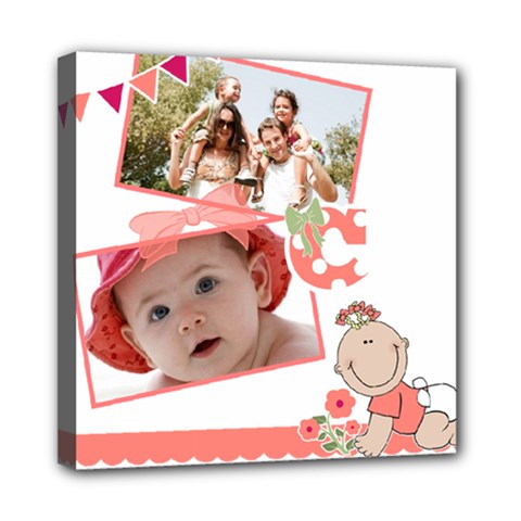 Baby Wall Art Canvas - Mini Canvas 8  x 8  (Stretched)