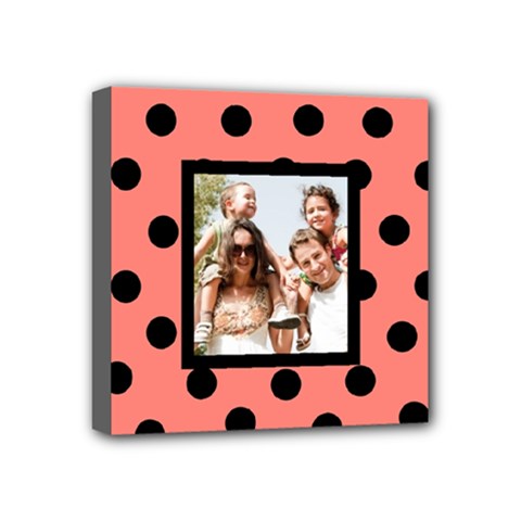 Baby - Polka Dot Family Canvas - Mini Canvas 4  x 4  (Stretched)