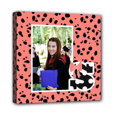 Graduation Animal Print Wall Art - Mini Canvas 8  x 8  (Stretched)