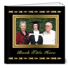 Beautiful Black And Gold Deluxe 8x8 Book (20 Pages)