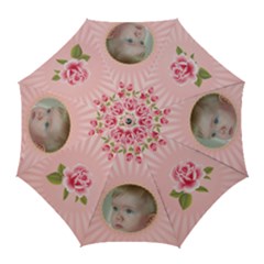 Pink Floral golf Umbrella