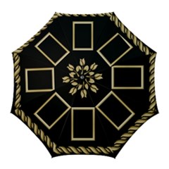 Black And Gold Golf Umbrella