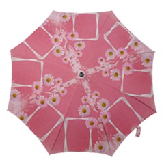 Daisy Pink Large Hook Handle Umbrella