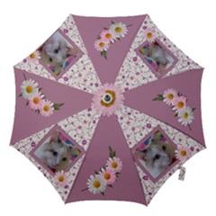 Pink Daisy Medium Hook Handle Umbrella - Hook Handle Umbrella (Medium) Pink Daisy Medium Hook Handle Umbrella - Hook Handle Umbrella (Medium)