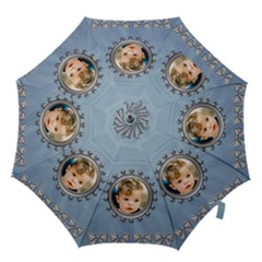 Blue and Silver Small Hook Handle Umbrella - Hook Handle Umbrella (Small) Blue and Silver Small Hook Handle Umbrella - Hook Handle Umbrella (Small)