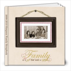 Simpson Family 2008-2009  - 8x8 Photo Book (20 pages)