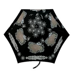 Black white Love mini umbrella - Mini Folding Umbrella