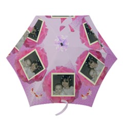Pink Rose Mini Umbrella