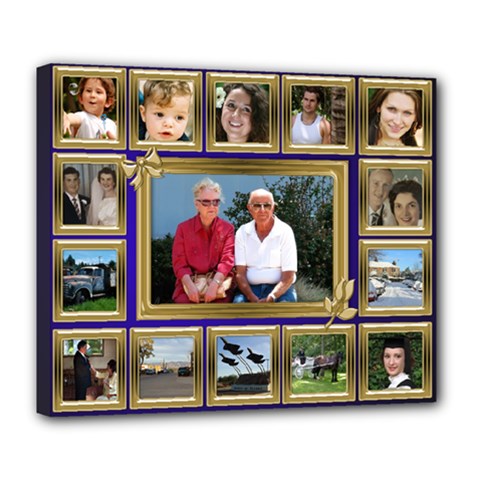 My Family Deluxe Canvas 24x20 Stretched