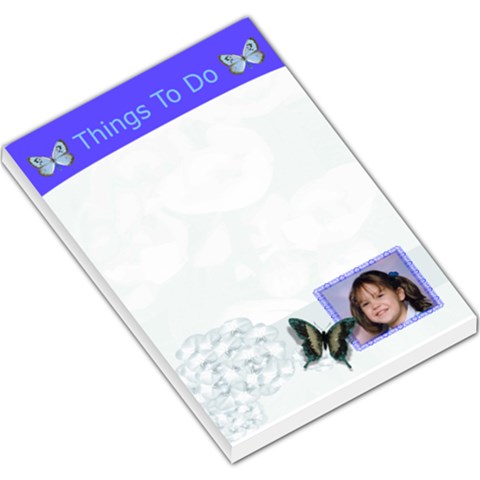 Blue Large Memo Pad By Kim Blair