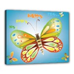 blue butterfly 20x16 - Canvas 20  x 16  (Stretched)