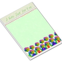 Rainbow Garden Large memo Pad - Large Memo Pads