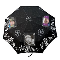 Black and White Folding Umbrella