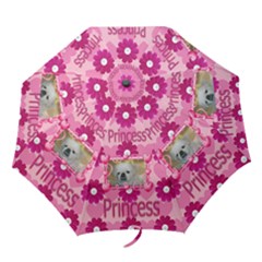 Pink Daisy and Heart umbrellas - Folding Umbrella