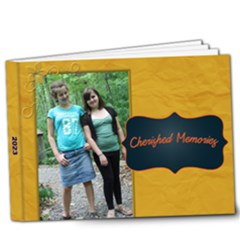 gold and navy - 9x7 Deluxe Photo Book (20 pages)