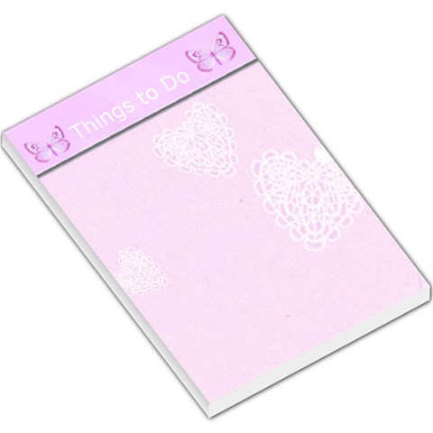 Pink Large Memo Pad By Maryanne