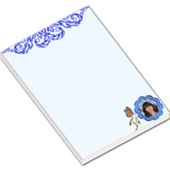 Blue swirl Large memo Pad - Large Memo Pads