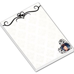 Heart boarder Large memo Pad - Large Memo Pads