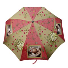 Shabby Rose - Folding Umbrella