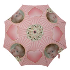 Pink Floral Hook Handle Umbrella (Small) Pink Floral Hook Handle Umbrella (Small)