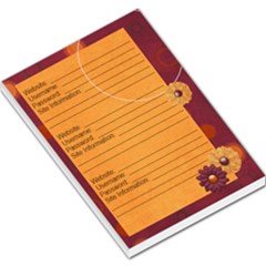 Web-Notes Maroon Memopad - Large Memo Pads