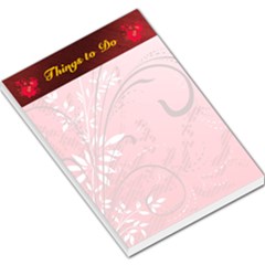 red swirl large memo pad - Large Memo Pads