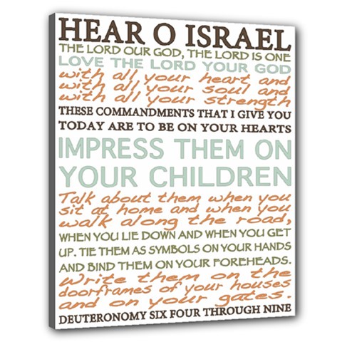 Presents - Deuteronomy 6:4-9 - Canvas 24  x 20  (Stretched)