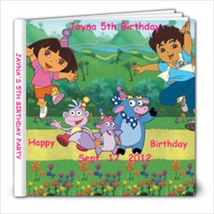 Jayna 5th birthday - 8x8 Photo Book (20 pages)