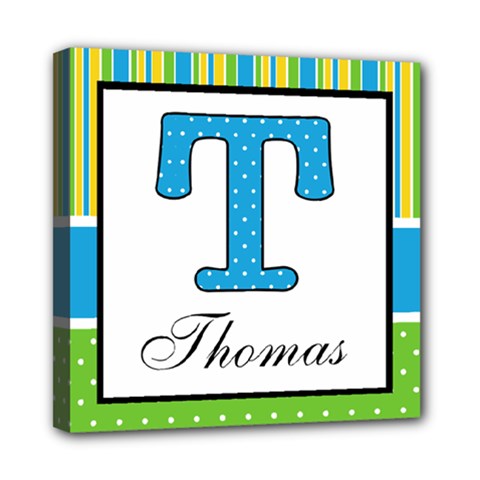 Boys Name Canvas - Thomas - Mini Canvas 8  x 8  (Stretched)